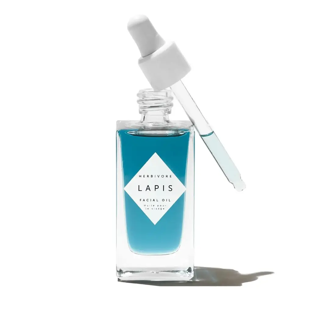 HERBIVORE Lapis Blue Tansy Face Oil – Skin-Balancing Moisturizer for Oily, Acne-Prone Skin | Redness Soothing, Azulene-Rich, Plant-based, Vegan, Cruelty-free