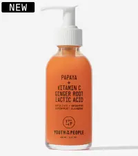 Youth To The People Superfruit Gentle Exfoliating Facial Cleanser (5 fl oz), Papaya and Vitamin C Face Wash, Exfoliate + Brighten, Radiant + Glowing Skin, Energizing Scent, Vegan